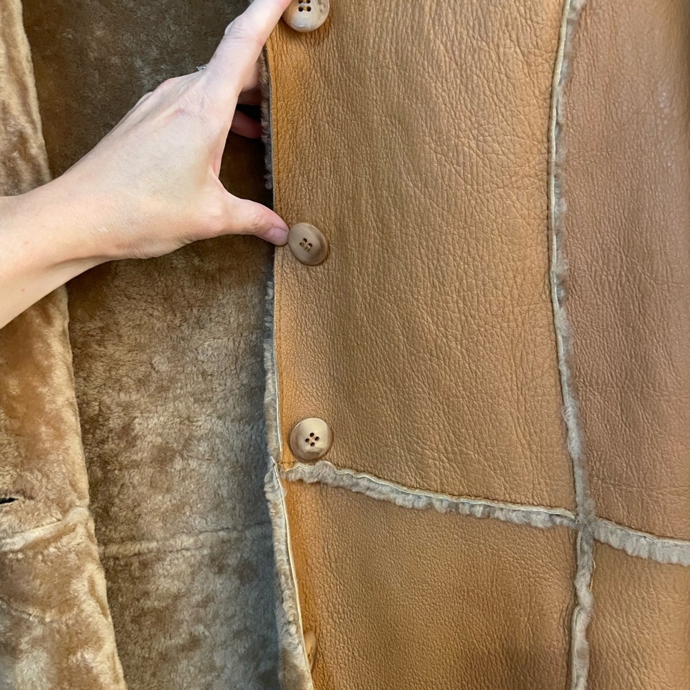 Rem Garson Tan Shearling Jacket - Picture 5 of 10